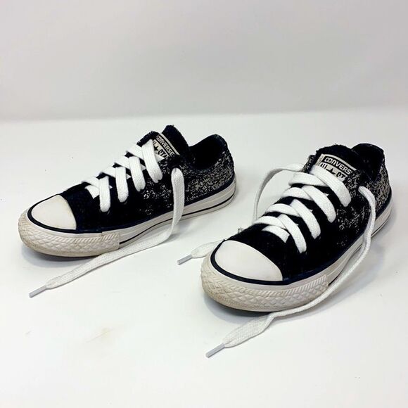 Converse All Star Unisex Sneakers Black & Silver - Picture 5 of 11